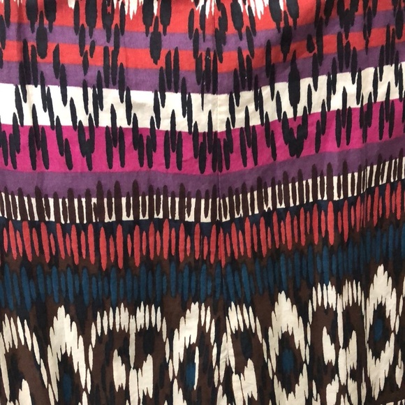 Charter Club Red Beaded V-Neckline Sleeveless Multicolored Boho Dress - Picture 8 of 10